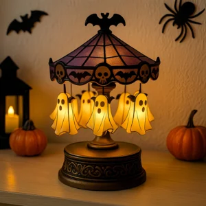 Halloween Ghost Carousel LED Night Light Home Decor