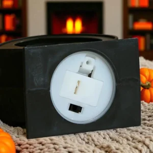 Retro Halloween Scene Lantern Haunted House Bat LED Light