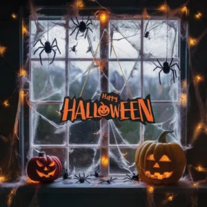 Spooky 14 Inches Happy Halloween Welcome Door Sign Décor